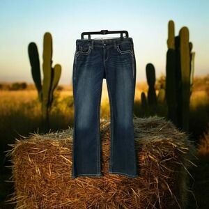 ARIAT DENIM WOMEN'S‎ BLUE JEANS SIZE 30 REG. (RUBY) VGC WAIST MEASURES 16 1/4"